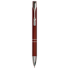 Aluminum  Laserable Pen Burgundy with Silver Trim