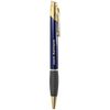 Brass Ballpoint Pen with Gripper Gloss Blue