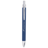 Laserable Leatherette Pen Blue/Silver