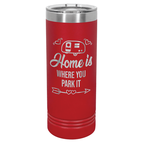 22 oz. Polar Camel Red Skinny Tumbler with Slider Lid