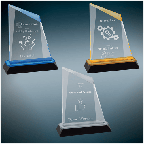 7 3/4" Silver Peak Diamond Corner Base Impress Acrylic