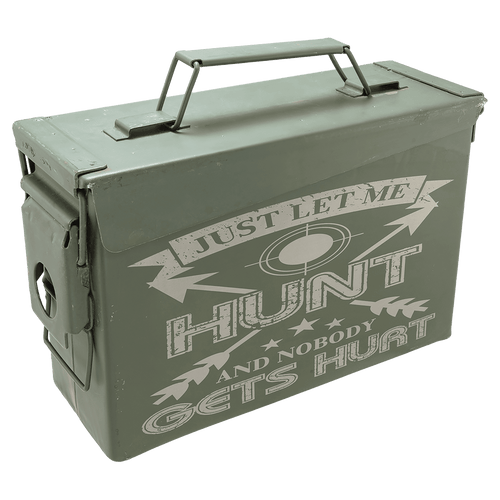 50 Caliber Army Surplus Steel Ammo Can