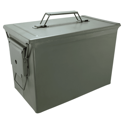 Fat 50 Caliber Army Surplus Steel Ammo Can