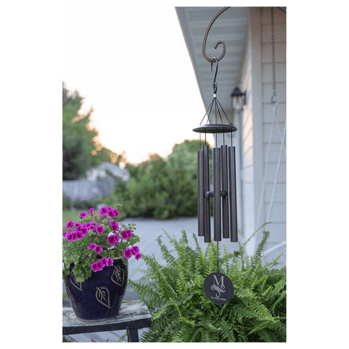 30" Black Powder Coated Aluminum Wind Chime