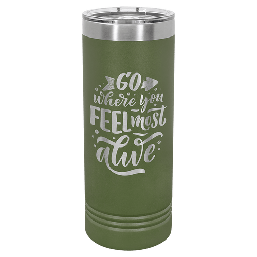 Polar Camel 22 oz. Olive Green Skinny Tumbler