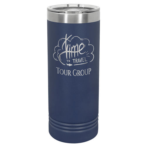 Polar Camel 22 oz. Navy Blue Skinny Tumbler with Slider Lid