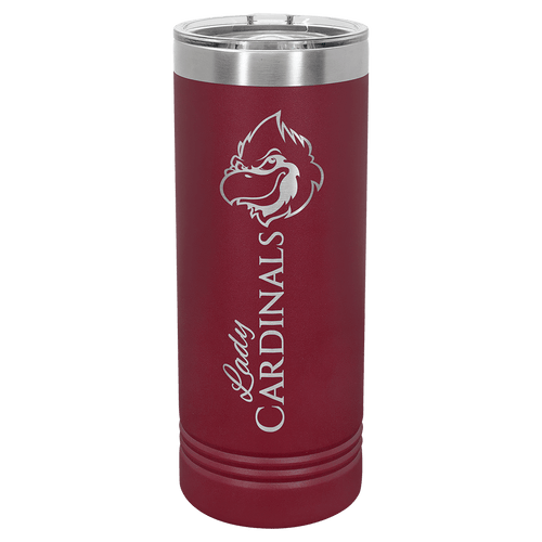 Polar Camel 22 oz. Maroon Skinny Tumbler with Slider Lid