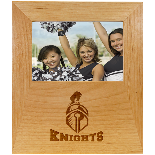 Genuine Red Alder 4"x 6" Picture Frame with 4 1/2" x 8" Engraving Area