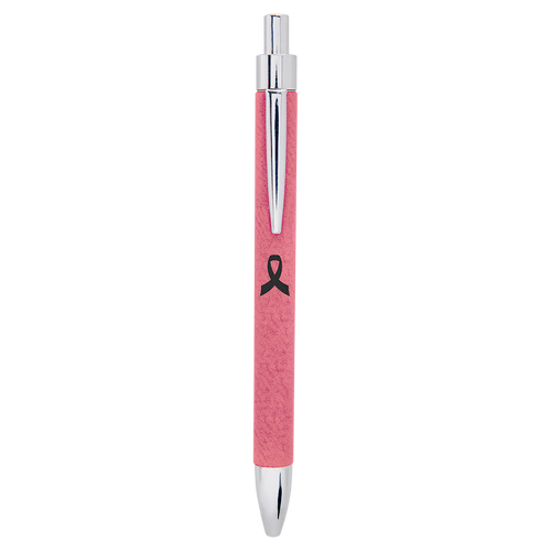 Laserable Leatherette Pen Pink