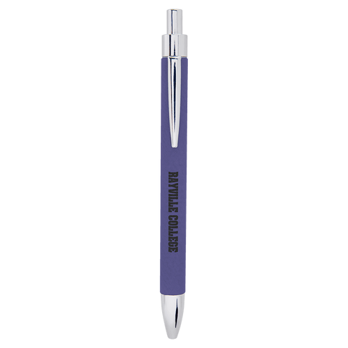 Laserable Leatherette Pen Purple