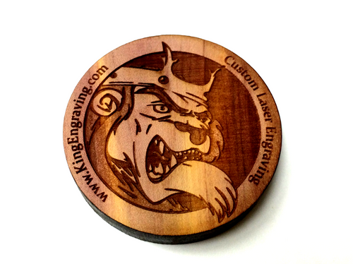 Personalized Wooden Coin - Challenge Coin - 2" Diameter