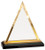 Triangle Impress Acrylic Award 7 3/4" Gold 