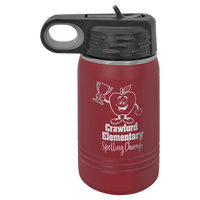 12 oz. Polar Camel Maroon Water Bottle