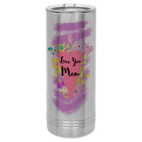 Sublimated 22 oz. Polar Camel Stainless Steel Skinny Tumbler with Slider Lid