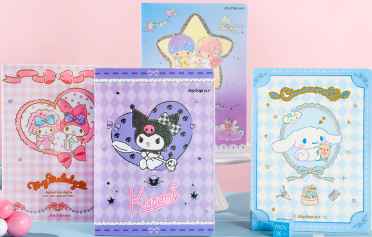 Sanrio Characters Twin Spiral Notebook Set Kuromi