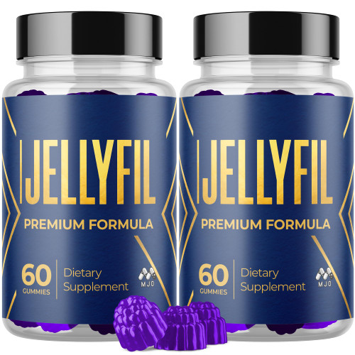 (2 Pack) Jellyfil Gummies, Official Jellyfil Gummys with All Natural Ingredients, Advanced Formula Maximum Strength Supplement with Natural Active Lifestyle Support Premium Multivitamins (120 Gummies)