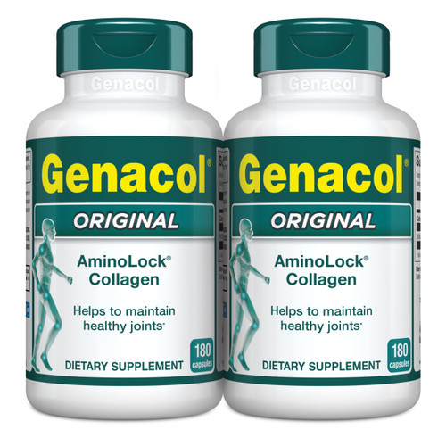 Genacol Original – Collagen Supplement with Ultra-Hydrolyzed Peptides for Joint Health Support, Knee Supplement for Men & Women, Value Duo-Pack, 360 Capsules (120-Day Supply)