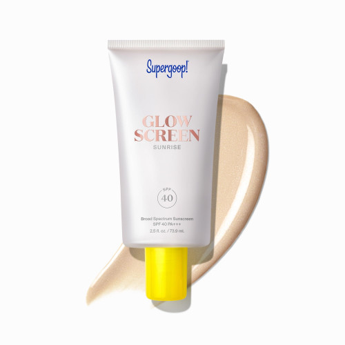 Supergoop! Glowscreen (SPF 40) - 2.5 fl oz - Glowy Primer + Broad Spectrum Tinted Sunscreen - Helps Filter Blue Light - Hydration - Hyaluronic Acid & Vitamin B5