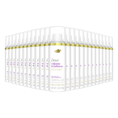 Dove Advanced Dry Shampoo Volume & Fullness Refresh & Revive Flat Hair Without Water for 2 Days of Freshness & Bounce 1.15 oz