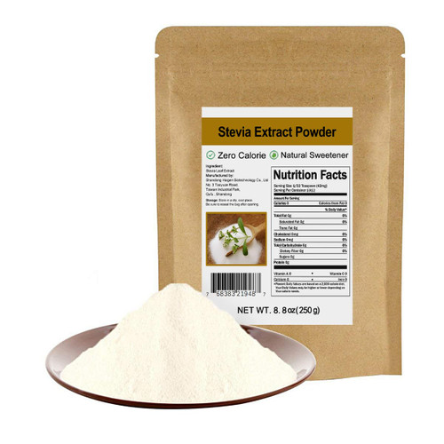 CCnature Pure Stevia Extract Powder Without Erythritol 8.8oz(250g) - Highly Concentrated Stevia Powder Sweetener | Zero Calorie | No Artificial | Natural Sugar Alternative