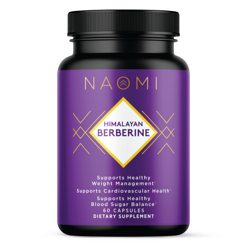 NAOMI Himalayan Berberine 500mg - Supports Healthy Metabolic Function & Balanced Lipid Profile - Patented HIMABERB®, 97% Pure Berberine HCl, Supports Healthy Energy, 60 Capsules, 1-Month Supply