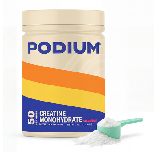 Podium Nutrition, Solos | Creatine Monohydrate, 50 Servings, Strawberry, Boost Athletic Performance