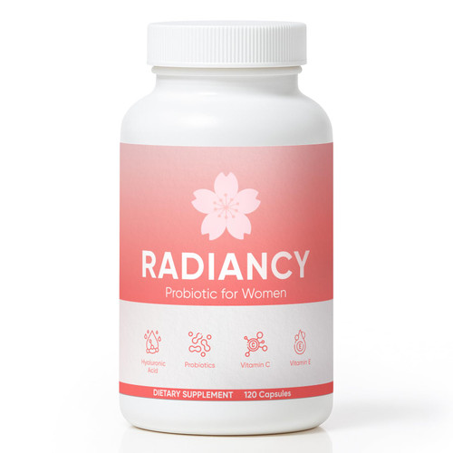 TOGOLIUN Radiancy Probiotic for Women Vaginal Health, Vaginal Probiotics for Dryness & Ph Balance, Cherry Blossom Extract, Hyaluronic Acid, Probiotics, Vitamin C, 120 Ct