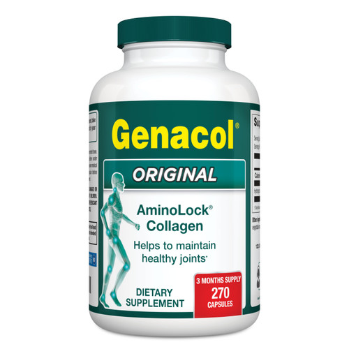 Genacol Original – Collagen Supplement with Ultra-Hydrolyzed Collagen Peptides, Maintains Joint Health, for Joints & Knees, 270 Capsules (90-Day Supply)