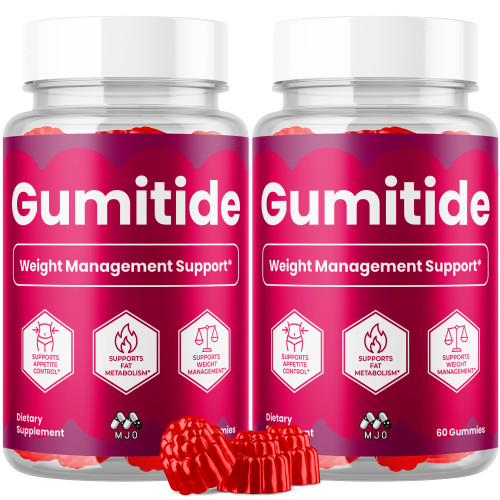 (2 Pack) Gumitide Gummies, Official Gumitide Weight Management Gummys with Apple Cider Vinegar, Advanced Health & Wellness ACV Gummys with Maximum Strength Active Lifestyle Multivitamins (120 Gummies)