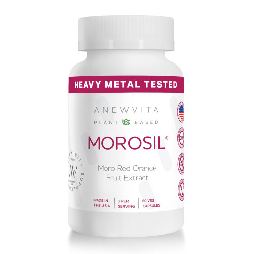 Anew VitaㅤMorosil: Antioxidant & Nutrition Supplement for Men & Women | Wellness & Vitality | Moro Red Orange | Non-GMO, Gluten Free, 60 Vegetable Capsules | Made in USA