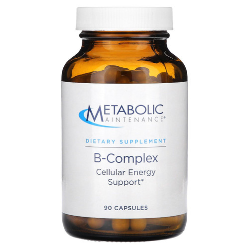 Metabolic Maintenance B-Complex - Supports Energy, Circulation & Nerve Health - Methylated B Vitamins with Choline and Inositol - 90 Servings - 90 Capsules