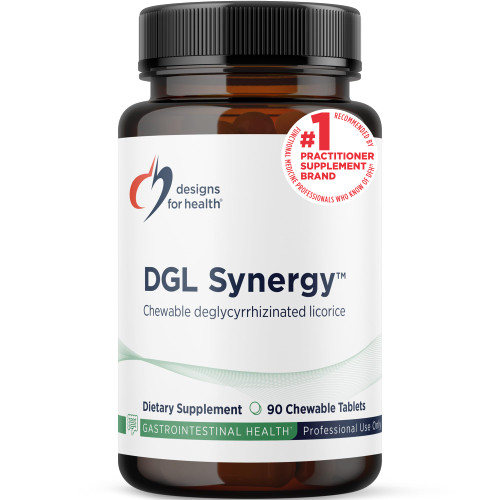 Designs for Health Deglycyrrhizinated Licorice Root Chewables - DGL Synergy 500mg Licorice Supplement to Support Digestion - Pleasant-Tasting, Non-GMO + Sugar Free (90 Chewable Tablets)