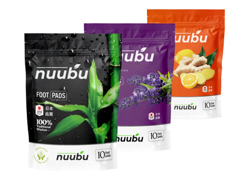 Nuubu | Foot Pads Mix | Original, Lavender, Ginger (30 Pads)