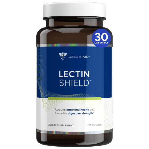 Gundry MD® Lectin Shield, Gut Health and Digestion Supplement, Helps Block Potentially Harmful Lectins, Supports Digestive Comfort, and Intestinal Health, 30 Day Supply