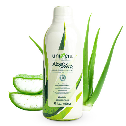 Univera Aloe Vera Juice, Preminum Organic Aloe Vera, Digestive Enzymes for Gut Health, Immune Support & Gut Health, Aloe Flavor - 30 Days Supply (33 fl oz)