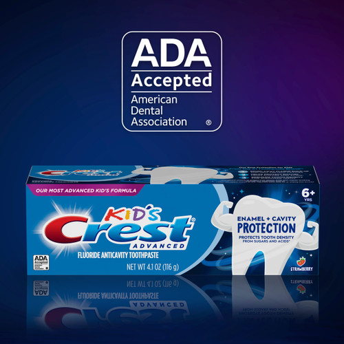 Crest Kids Enamel + Cavity Protection Toothpaste, 4.1oz Count 24, Pack of 8
