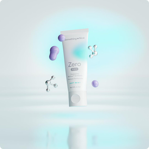 Something Nice Zero Pro Toothpaste - 10% Nano Hydroxyapatite Toothpaste Fluoride Free with BioFuse Oil Matrix, Remineralizing, Whitening and Enamel Repair for Sensitive Teeth, Adults & Kids, Mint, 4oz
