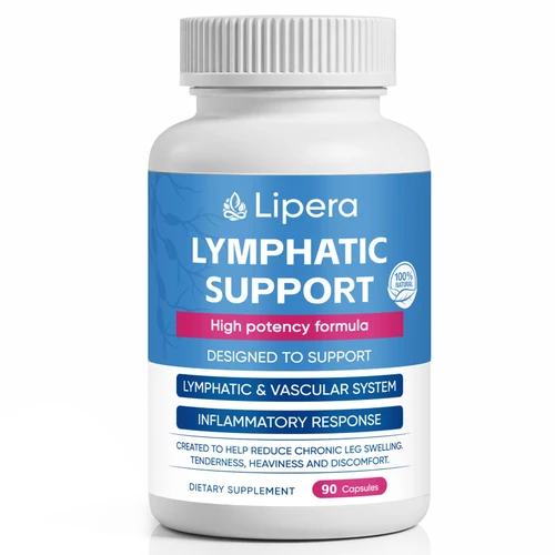 LIPERA LYMPHATIC Support, Lymphatic Drainage Capsules with Dandelion, Burdock, Cleavers, Supports Bloating, Fluid Balance & Daily Lymphatic Wellness, Vegan & Non-GMO, 90 Capsules (1)