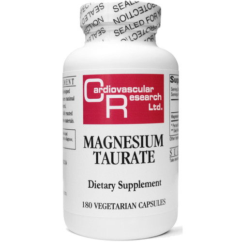 Cardiovascular Research Magnesium Taurate 125 mg New Tamper Resistant Ship Box 180 Count