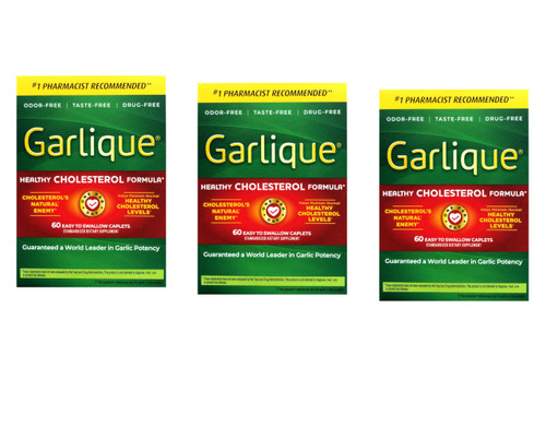 Garlique Caplets 60 Tablets (Pack of 3)