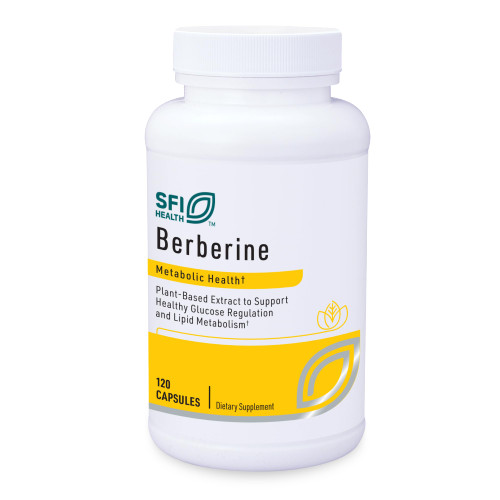 Klaire Labs SFI Health Berberine HCI 500mg - Berberine Supplement - Gluten-Free, Hypoallergenic (120 Capsules)