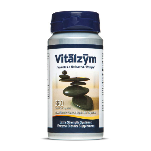 VITÄLZYM Proteolytic Systemic Enzymes Liquid Gel Capsules with Serrapeptase, Immune and Joint Support, Natural Ache Relief Plus Fertility Supplement 360 Capsules