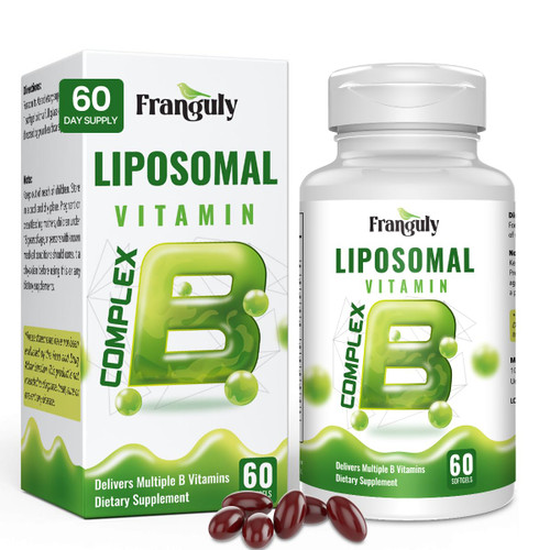 Franguly Methylated B Complex,Liposomal Methyfolate 5-MTHF,Methylated B12 Complex,Ultra High Absorption with Choline Inositol-Supports Methylation,Energy and Mood Health,2 Month Supply,2 Month Supply