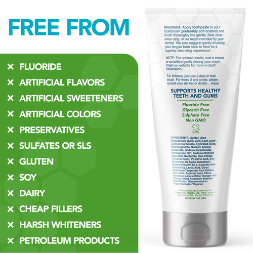 Nano hydroxyapatite Fluoride-Free, Pro Mineralizer Toothpaste: Dentist Formulated Remineralizing Anti Cavity Xylitol Toothpaste, Enamel Support Sensitive Teeth – Wintermint