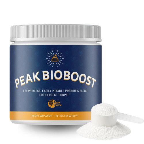 Peak Biome Peak BioBoost - Prebiotic Fiber Supplement - Flavorless Digestive Nutritional Supplements - Easy to Dissolve Prebiotic Powder - No Gluten, Soy or Dairy - 1 Month Supply - 30 Servings