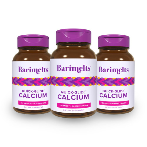 Barimelts Quick-Glide™ Calcium – Easy-to-Swallow Women’s Calcium Supplement with Vitamin D3 – Bone Health & Strength Support – Bioavailable Dicalcium Malate – 360 Smooth-Coated Caplets
