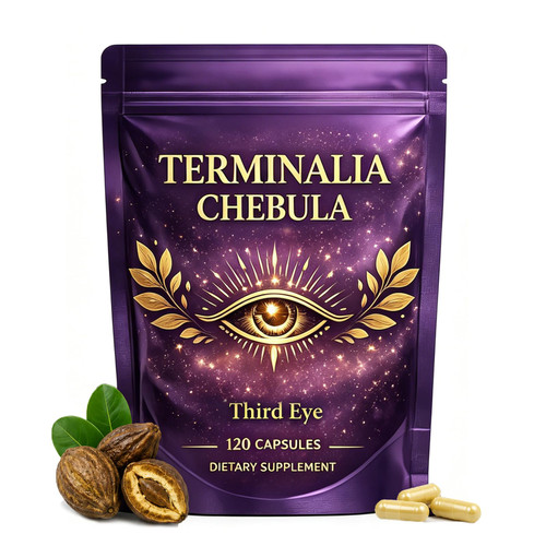 Osdywer Haritaki Third Eye Capsules,Haritaki Capsules Organic, Pure Terminalia Chebula Extract for Mental Clarity, Awaken Intuition, Inner Balance Energy & Digestive Support - 120 Capsules (1)