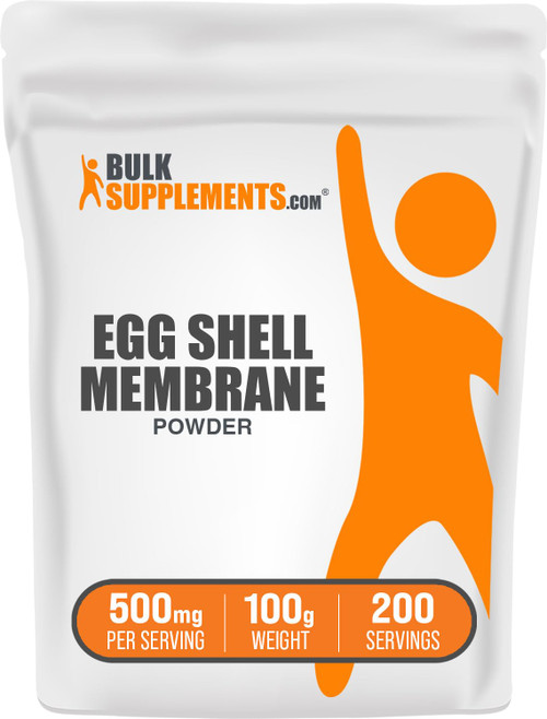 BulkSupplements.com Egg Shell Membrane Powder - Collagen Powder Suplement, Dairy-Free & Gluten Free, 500mg per Serving, 100g (3.5 oz) (Pack of 1)