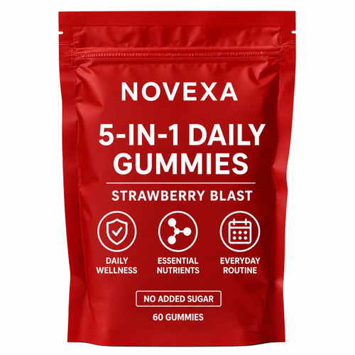 Magnixa Novexa Growth Gummies, Strawberry Flavor, 60 Count