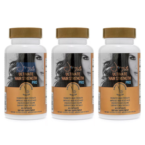 Miracle Elixir Collection Joyce Giraud Ultimate Hair Strength Supplements, 90-Day Supply, Scientifically Formulated to Reduce Hair Loss, 180 Capsules